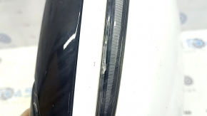 Right side mirror assembly for Mercedes W213 E 17-23, 8+8+2 pins, turn signal, heated, backlit, BSM, white, crack in turn signal