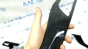 Lower front panel inserts for Audi Q7 16-19 in dark wood, broken fastener