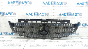 Mercedes W213 E 17-20 radiator grille without a chamber, AMG pack, swollen chrome, bumps