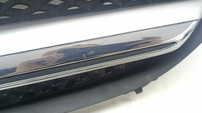 Mercedes W213 E 17-20 radiator grille without a chamber, AMG pack, swollen chrome, bumps