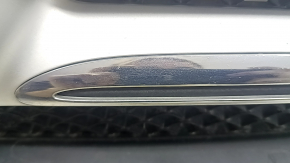Mercedes W213 E 17-20 radiator grille without a chamber, AMG pack, swollen chrome, bumps