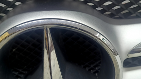 Mercedes W213 E 17-20 radiator grille without a chamber, AMG pack, swollen chrome, bumps