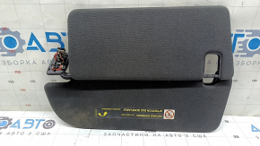 Right sun visor for Audi Q7 16-25, black, without hook, with lamp, for cleaning
