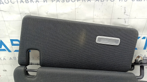 Right sun visor for Audi Q7 16-25, black, without hook, with lamp, for cleaning