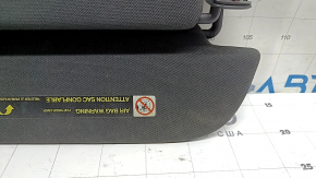 Left sun visor for Audi Q7 16-25, black, without hook, with lamp, needs cleaning, scratches