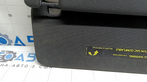 Left sun visor for Audi Q7 16-25, black, without hook, with lamp, needs cleaning, scratches