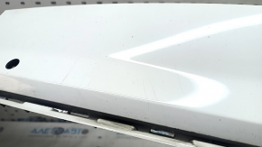 Bare rear bumper, lower part, Audi Q7 16-19, for 4 parking sensors, white, scratched