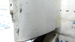 Bare rear bumper, lower part, Audi Q7 16-19, for 4 parking sensors, white, scratched