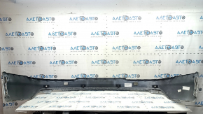 Bare rear bumper, lower part, Audi Q7 16-19, for 4 parking sensors, white, scratched