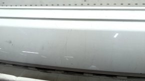 The rear bumper is bare, the upper part of the Audi Q7 16-25 white, scratches, the mount is broken