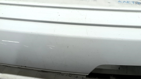 The rear bumper is bare, the upper part of the Audi Q7 16-25 white, scratches, the mount is broken