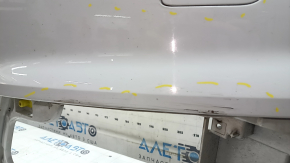 Bare front bumper for Audi Q7 16-19 with 4 parking sensors, white, without washer, with reflectors, scratches, broken mount, made