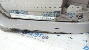 Bare front bumper for Audi Q7 16-19 with 4 parking sensors, white, without washer, with reflectors, scratches, broken mount, made