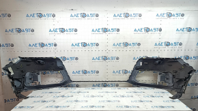 Bare front bumper for Audi Q7 16-19 with 4 parking sensors, white, without washer, with reflectors, scratches, broken mount, made