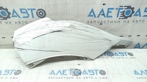 Right front bumper lip for Audi Q7 16-19, white, scratched, worn