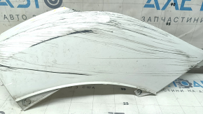 Right front bumper lip for Audi Q7 16-19, white, scratched, worn
