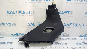 Left rear window trim for Audi Q7 16-23, black, scratched, worn