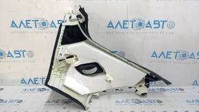 Left rear window trim for Audi Q7 16-23, black, scratched, worn