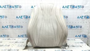 Mercedes W213 E 17-23 driver's seat backrest trim, beige, heated, wrinkled