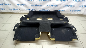Rear floor covering for Audi Q7 16-25, black, dry-cleanable