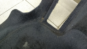 Front left floor covering for Audi Q7 16-25, black, dry-cleanable, scuffed