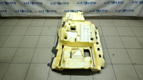Front left floor covering for Audi Q7 16-25, black, dry-cleanable, scuffed