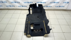Front left floor covering for Audi Q7 16-25, black, dry-cleanable, scuffed