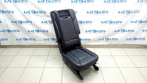 2nd row center seat for Audi Q7 16-19, black leather, with armrest and belt, dents