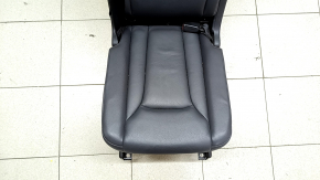 2nd row center seat for Audi Q7 16-19, black leather, with armrest and belt, dents