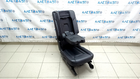 2nd row center seat for Audi Q7 16-19, black leather, with armrest and belt, dents
