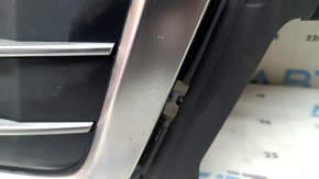 Audi Q7 16-19 radiator grille assembly, gray, for parking sensors, for camera, with emblems, sand