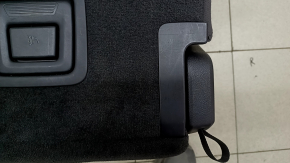 Rear seats, 2nd row left, Audi Q7 16-19, black leather, heated, perforated, scratches, needs cleaning