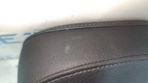 Rear right headrest, 2nd row, Audi Q7 16-19, leather, black, worn