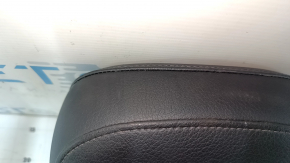 Rear left headrest, 2nd row, Audi Q7 16-19, leather, black, worn