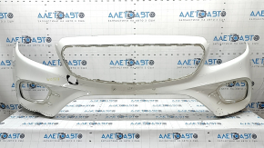 Bare front bumper for Mercedes W213 E 17-20 with parking sensors, AMG pack, silver, scratches