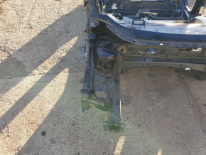 Front right quarter panel of a Ford Escape MK3 2017-2019, black on the body, dents