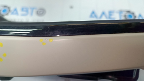 Kia EV6 22-24 black and gray center console trim with cup holders, backlit, cracks, scratches, paint blistering