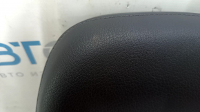 Front right headrest Audi Q7 16-19 leather, black, worn