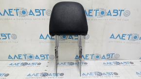 Front right headrest Audi Q7 16-19 leather, black, worn