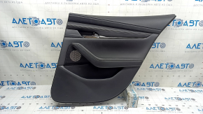 Rear right door panel for Mazda 3 20-22 4D, black leather, Mexico built, needs cleaning, scratches
