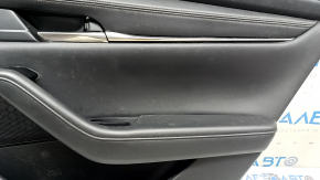 Rear right door panel for Mazda 3 20-22 4D, black leather, Mexico built, needs cleaning, scratches