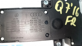 Audi Q7 16-25 passenger seat control, black, with buttons