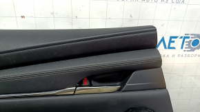 Rear left door panel, Mazda 3 20-22 4D, black leather, Mexico built, needs cleaning, scratches