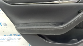 Rear left door panel, Mazda 3 20-22 4D, black leather, Mexico built, needs cleaning, scratches