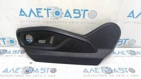 Left side driver's seat trim for Audi Q7 16-19, black, scratches
