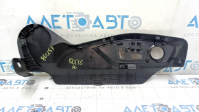 Left side driver's seat trim for Audi Q7 16-19, black, scratches