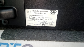 Audi Q7 16-25 trunk floor, black, needs cleaning, scratches on the handle