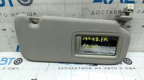 Right sun visor for Mazda 3 19-gray, without hook
