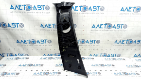 Right upper center pillar trim for Mazda 3 19-24 4D, black, Mexico built, with plug, scratches
