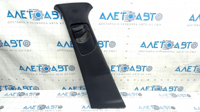 Left center pillar trim, upper belt, Mazda 3 19-24 4d, black, Mexico built, scratches